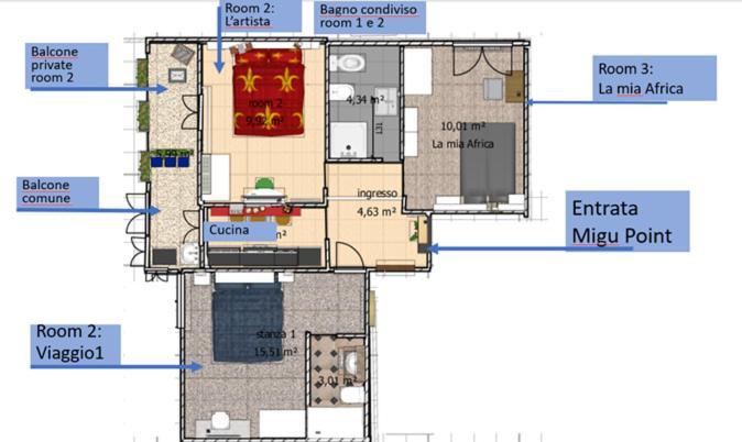 Migu Point Intero Appartamento بيزا المظهر الخارجي الصورة